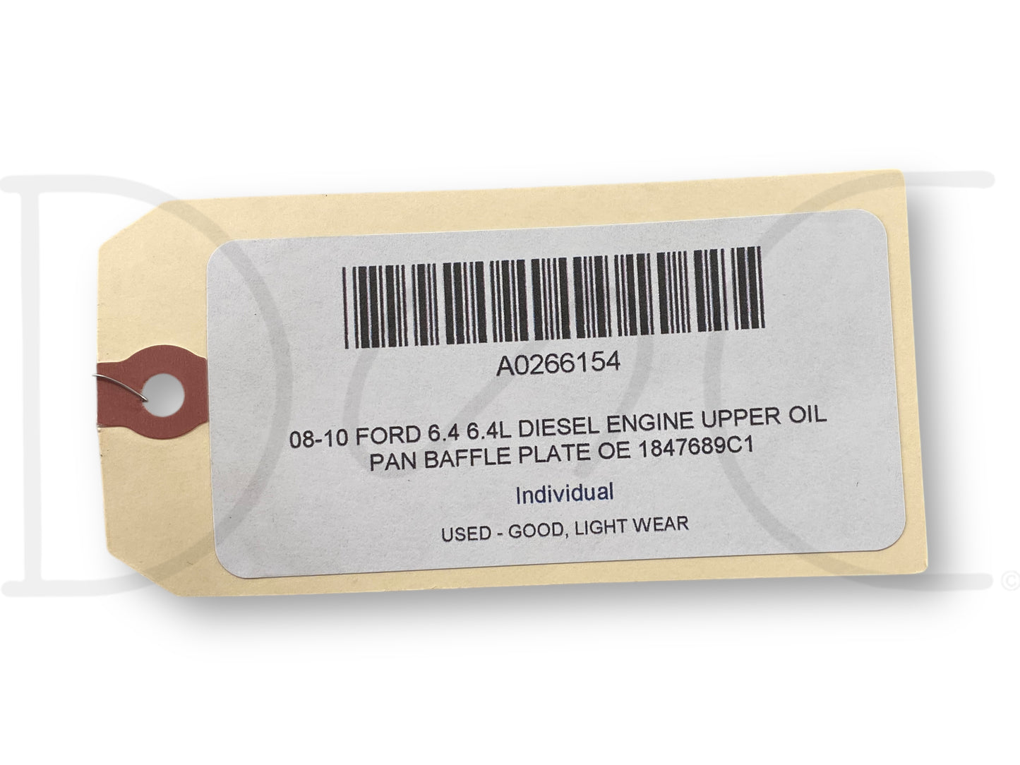 08-10 Ford 6.4 6.4L Diesel Engine Upper Oil Pan Baffle Plate OE 1847689C1