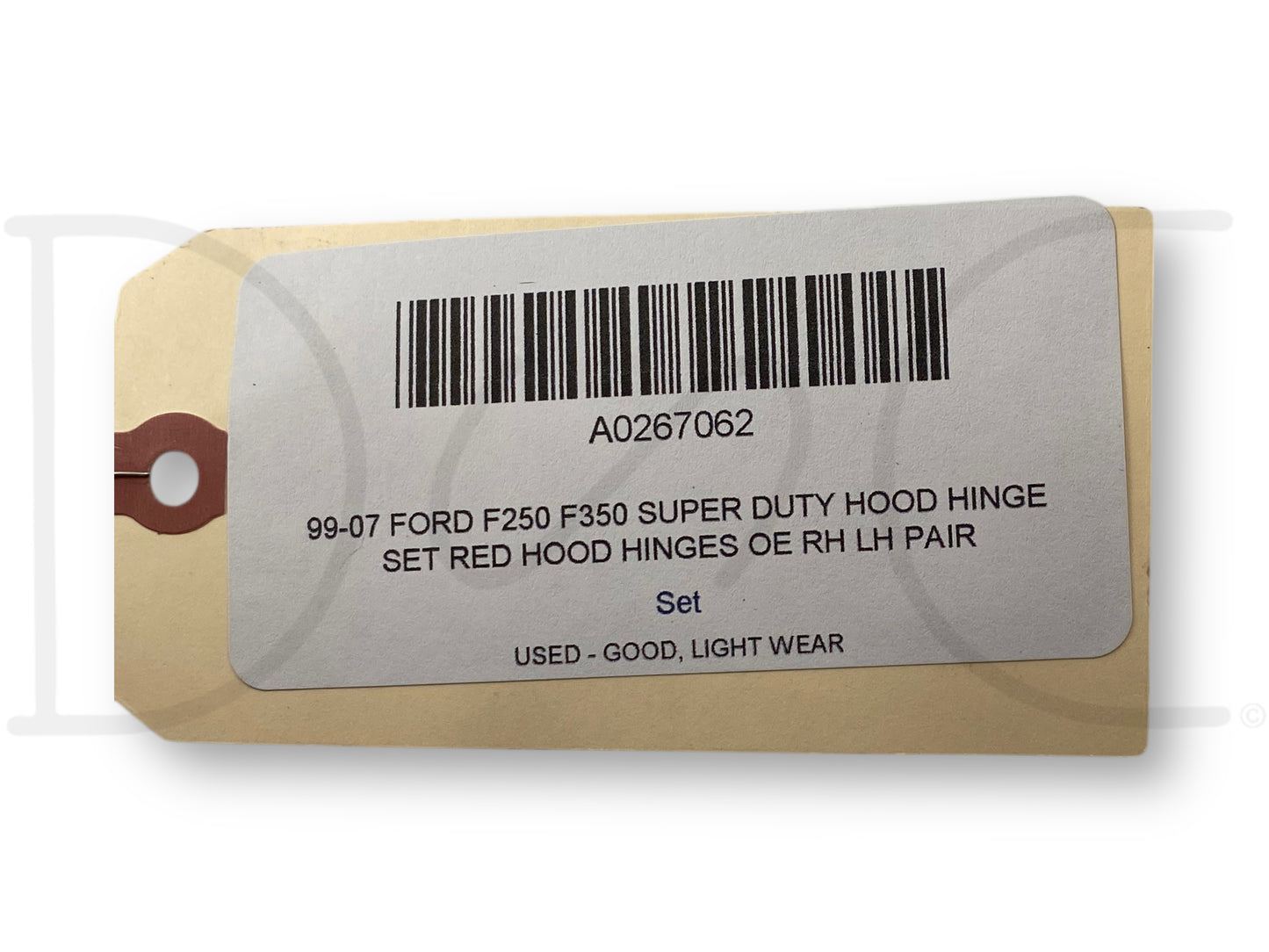 99-07 Ford F250 F350 Super Duty Hood Hinge Set Red Hood Hinges OE RH LH Pair