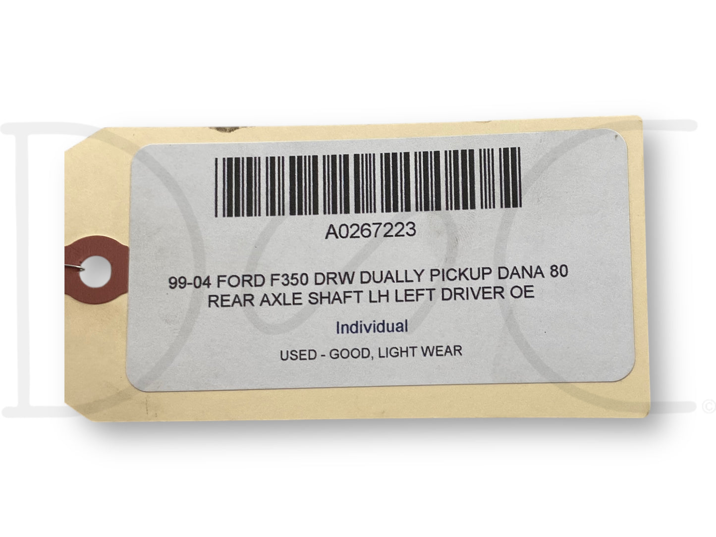 99-04 Ford F350 DRW Dually Pickup DANA 80 Rear Axle Shaft LH Left Driver OE