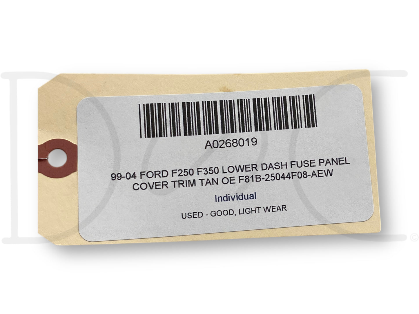 99-04 Ford F250 F350 Lower Dash Fuse Panel Cover Trim Tan OE F81B-25044F08-Aew