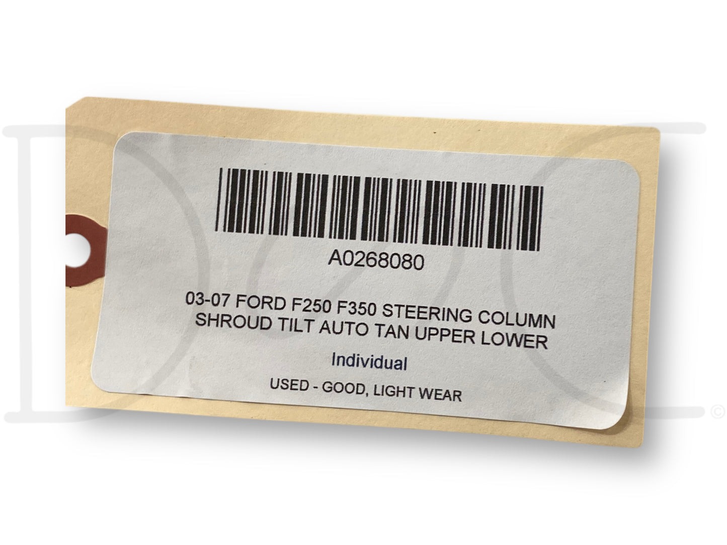 03-07 Ford F250 F350 Steering Column Shroud Tilt Auto Tan Upper Lower