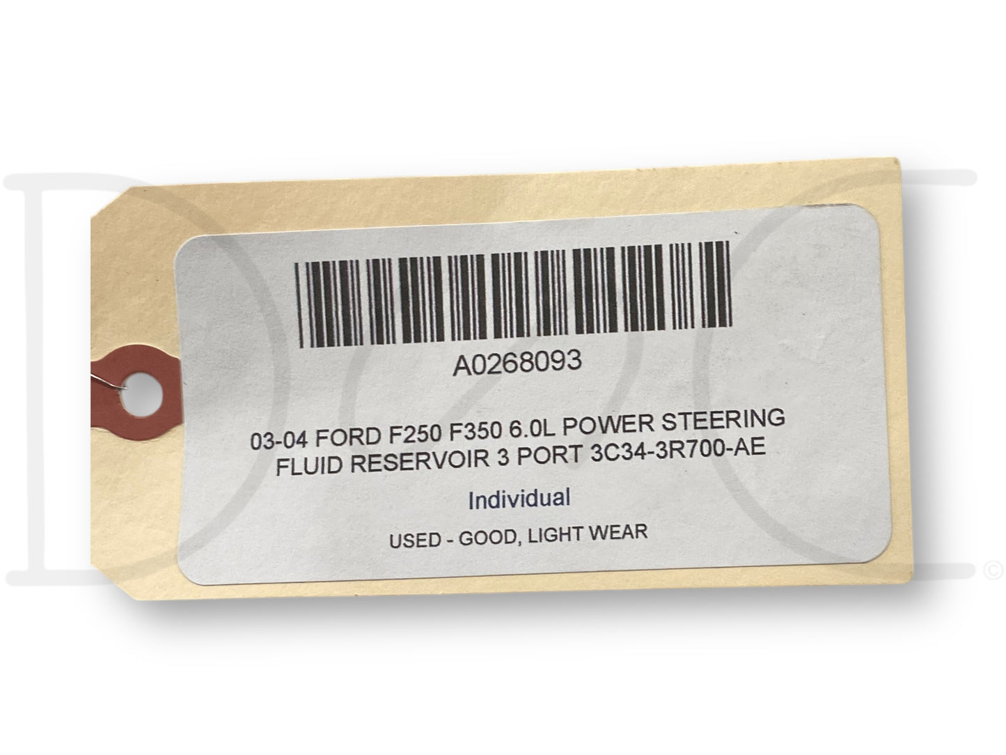 03-04 Ford F250 F350 6.0L Power Steering Fluid Reservoir 3 Port 3C34-3R700-Ae