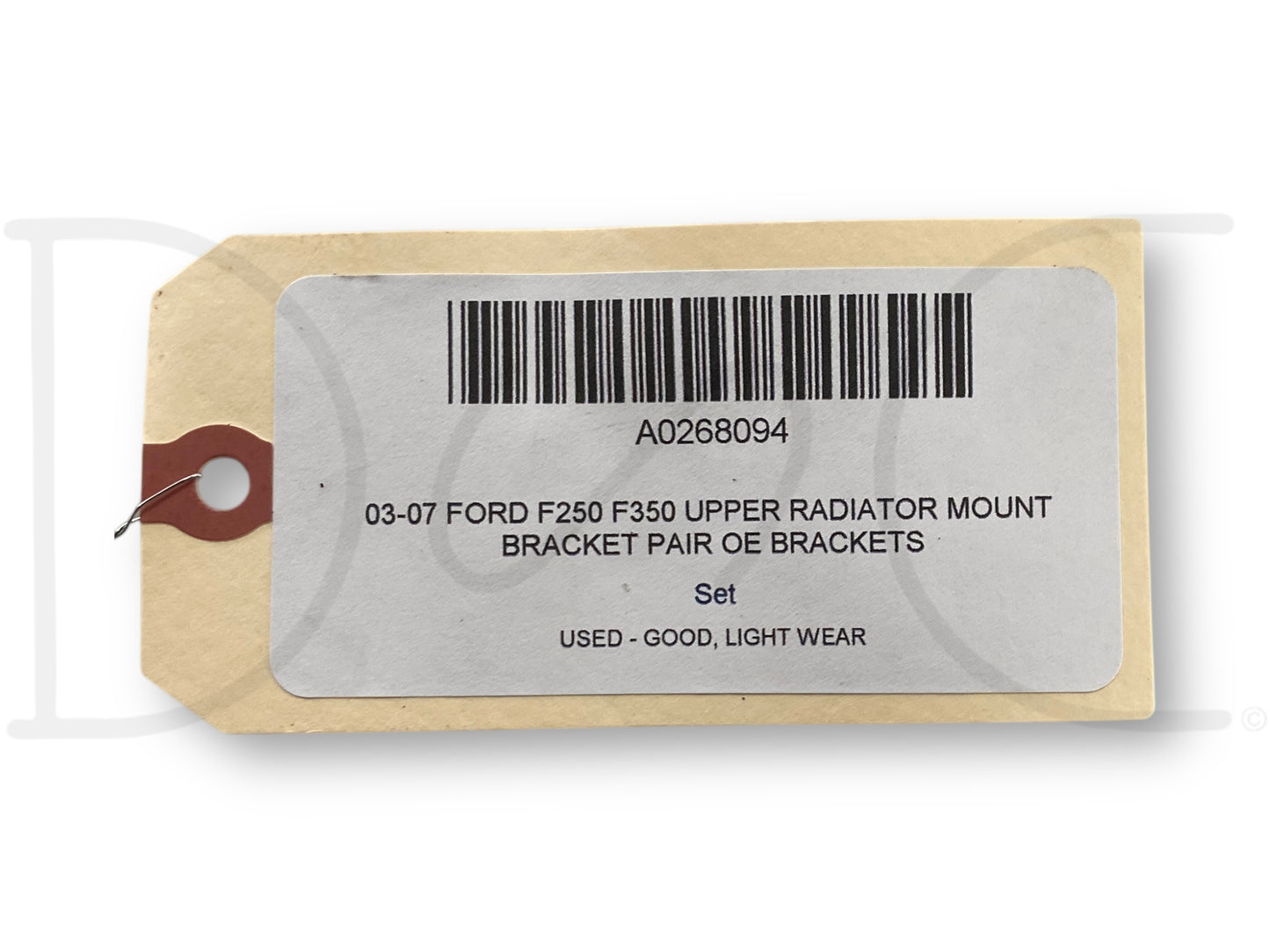 03-07 Ford F250 F350 Upper Radiator Mount Bracket Pair OE Brackets