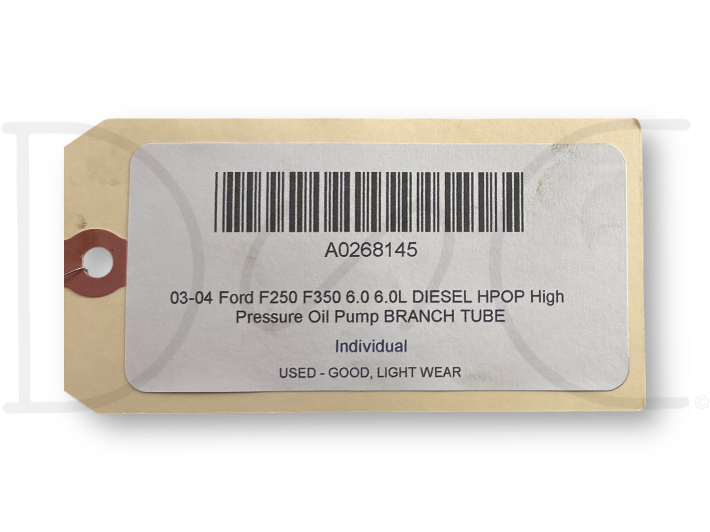 03-04 Ford F250 F350 6.0 6.0L Diesel HPOP High Pressure Oil Pump Branch Tube