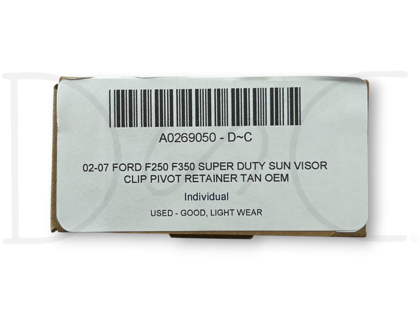 02-07 Ford F250 F350 Super Duty Sun Visor Clip Pivot Retainer Tan OEM