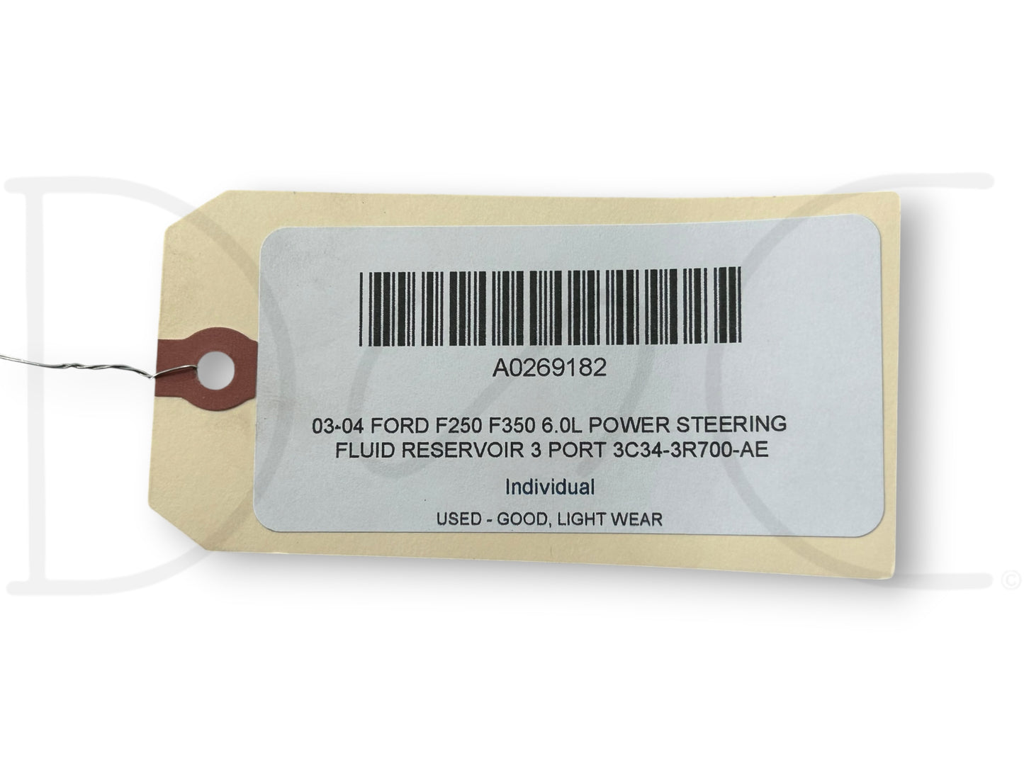 03-04 Ford F250 F350 6.0L Power Steering Fluid Reservoir 3 Port 3C34-3R700-Ae