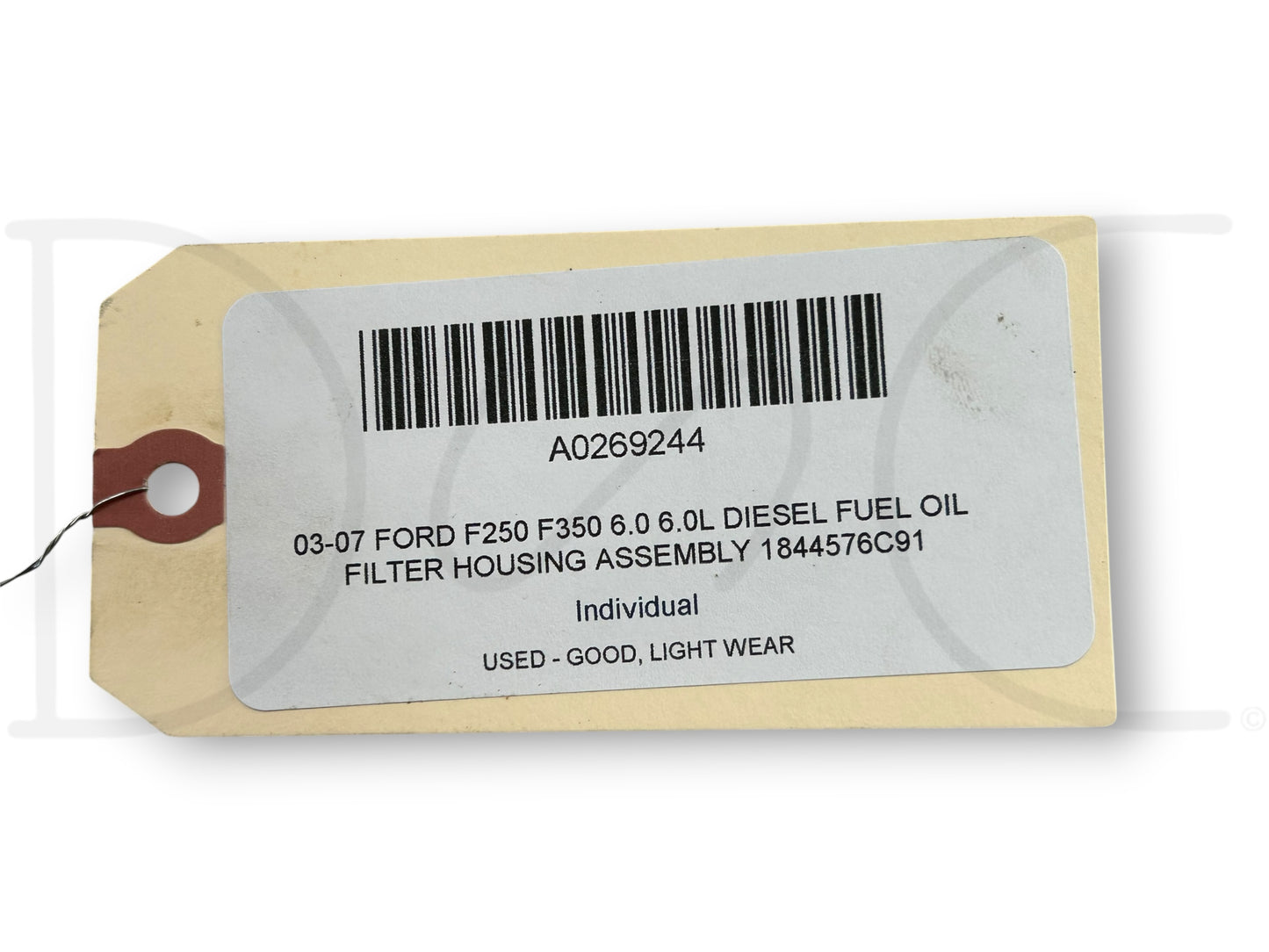 03-07 Ford F250 F350 6.0 6.0L Diesel Fuel Oil Filter Housing Assembly 1844576C91