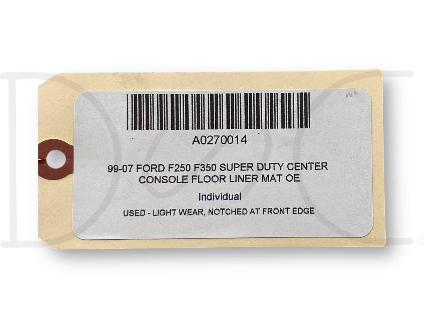 99-07 Ford F250 F350 Super Duty Center Console Floor Liner Mat OE