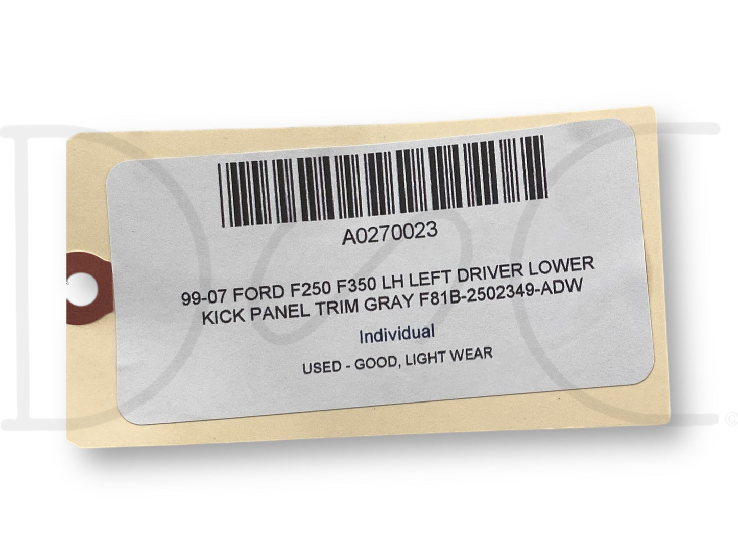 99-07 Ford F250 F350 LH Left Driver Lower Kick Panel Trim Gray F81B-2502349-Adw