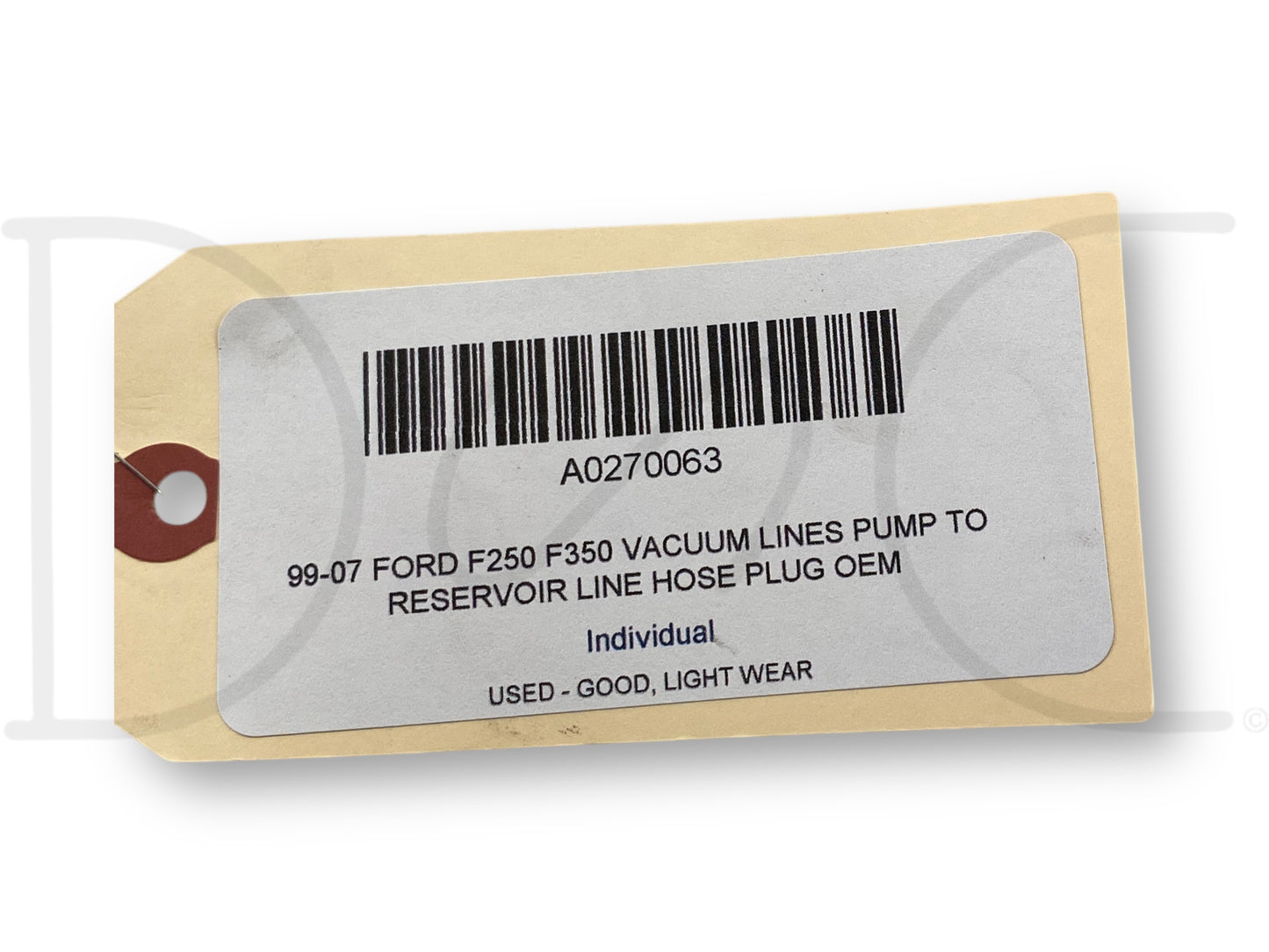 99-07 Ford F250 F350 Vacuum Lines Pump To Reservoir Line Hose Plug OEM