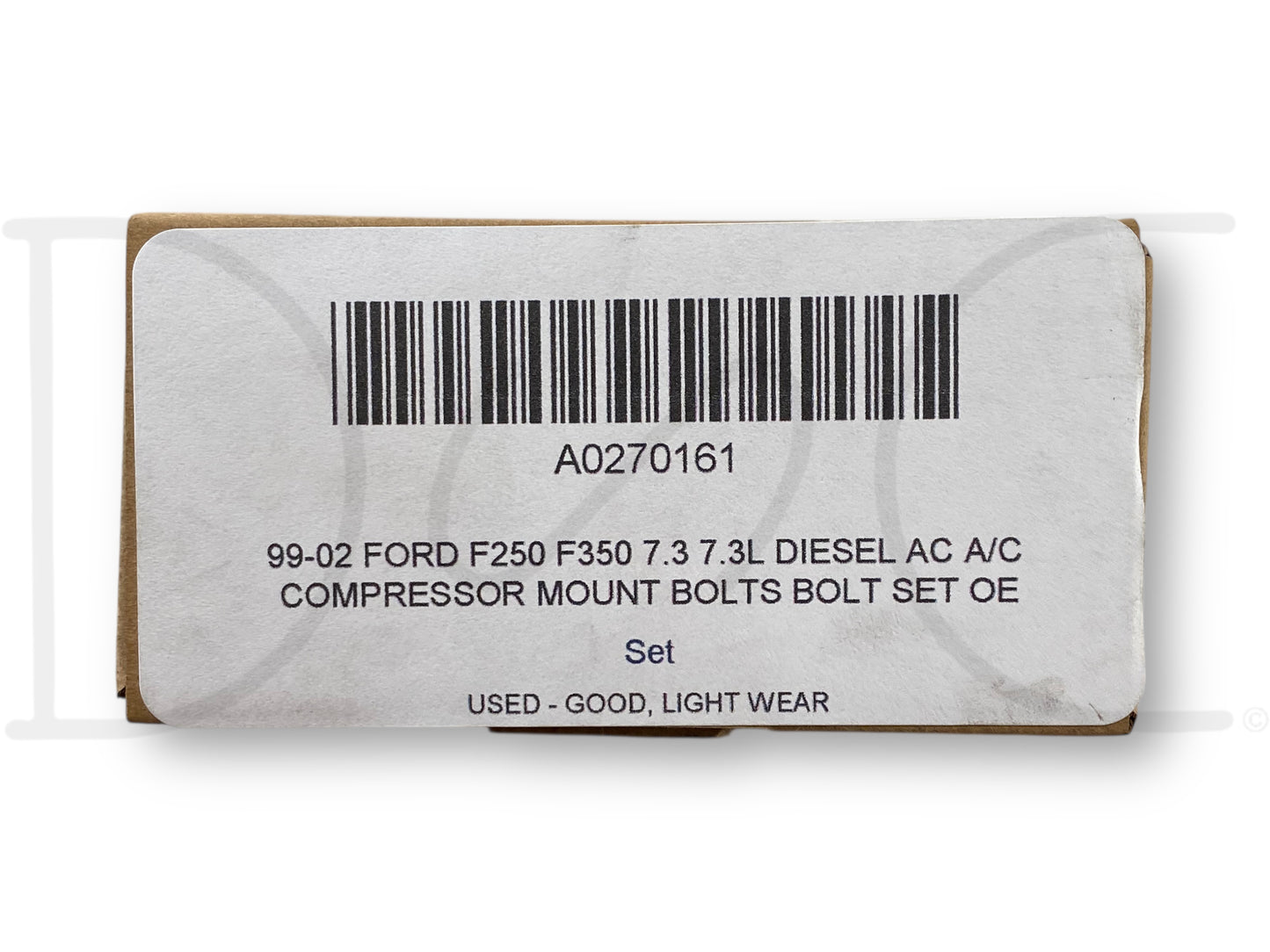 99-02 Ford F250 F350 7.3 7.3L Diesel Ac A/C Compressor Mount Bolts Bolt Set OE