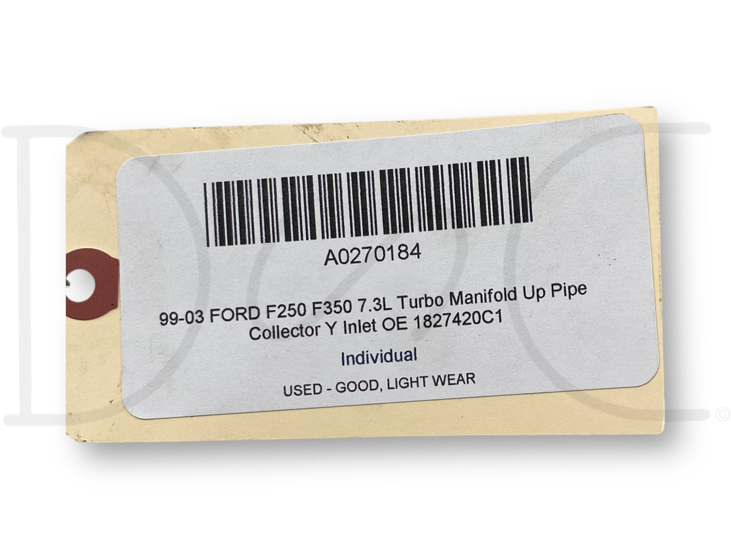 99-03 Ford F250 F350 7.3L Turbo Manifold Up Pipe Collector Y Inlet OE 1827420C1
