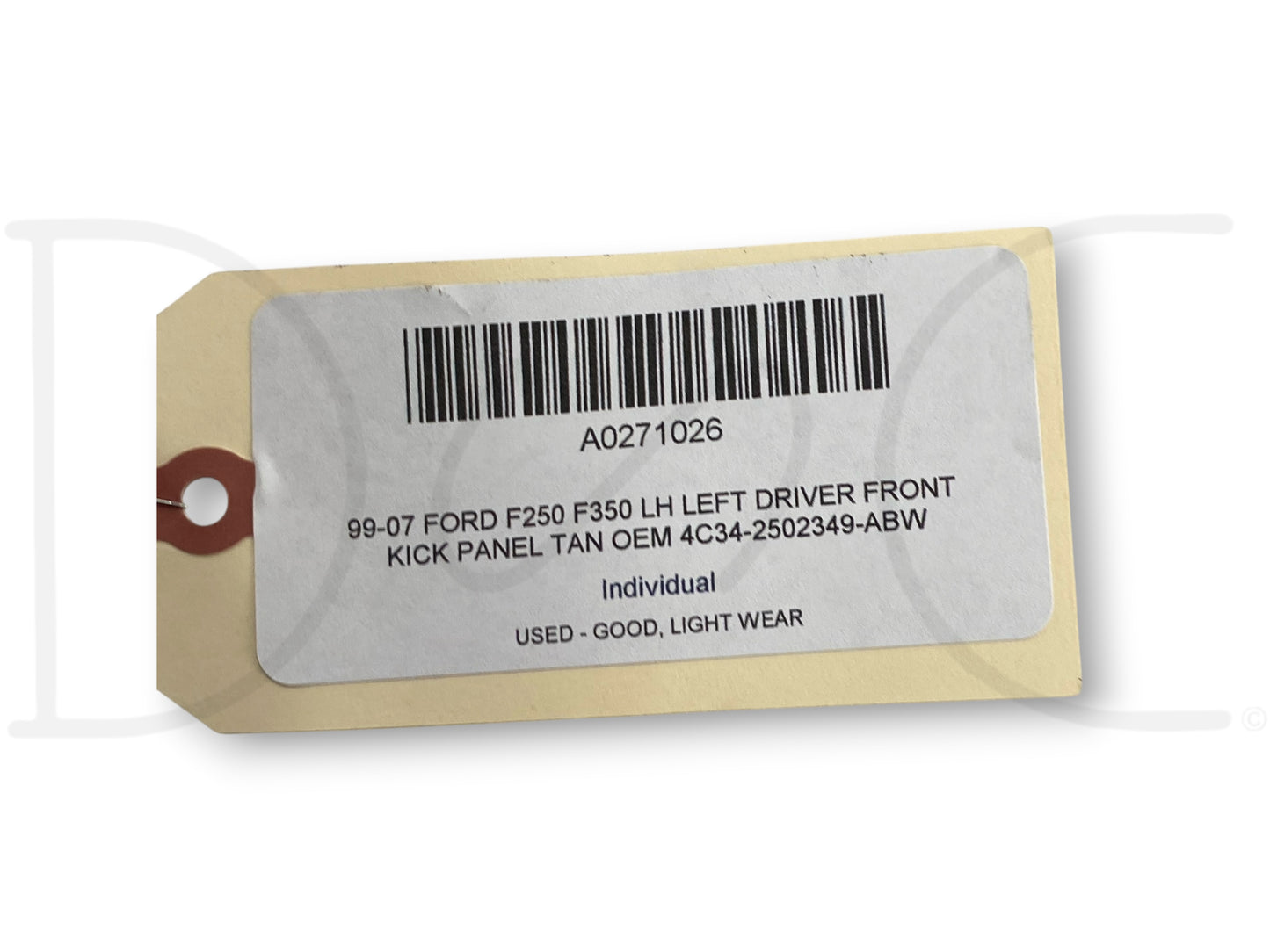 99-07 Ford F250 F350 LH Left Driver Front Kick Panel Tan OEM 4C34-2502349-ABw