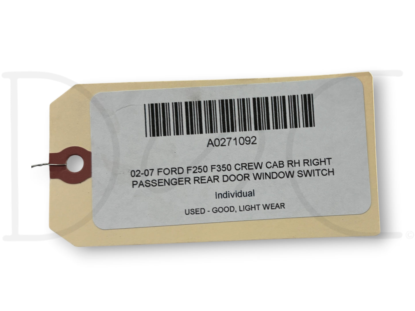 02-07 Ford F250 F350 Crew Cab RH Right Passenger Rear Door Window Switch