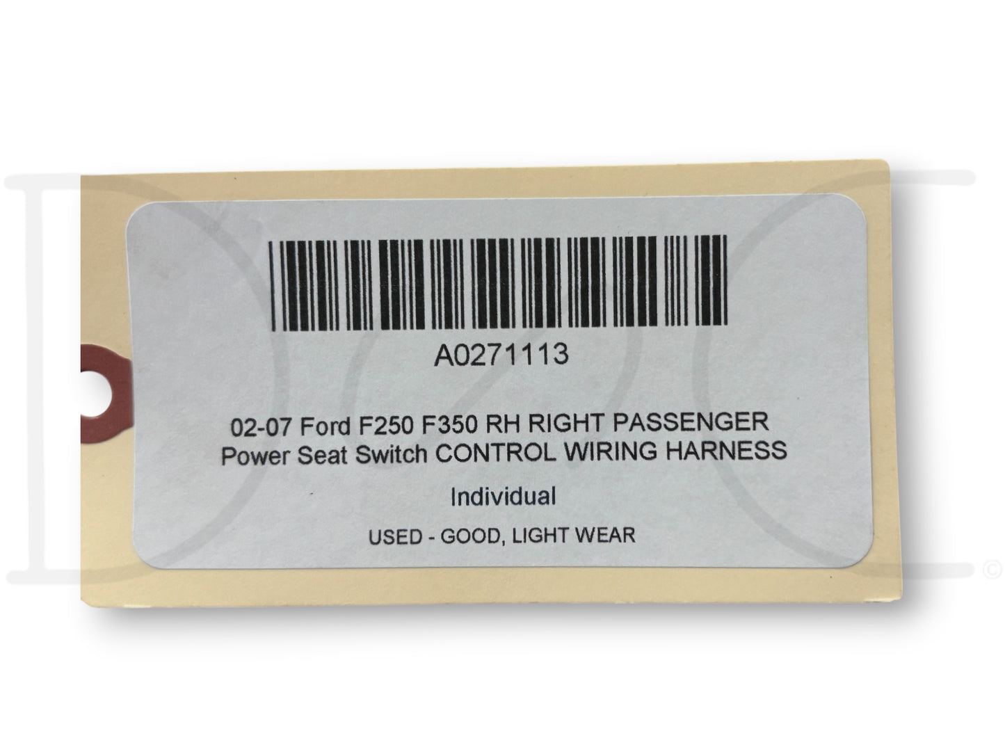 02-07 Ford F250 F350 RH Right Passenger Power Seat Switch Control Wiring Harness