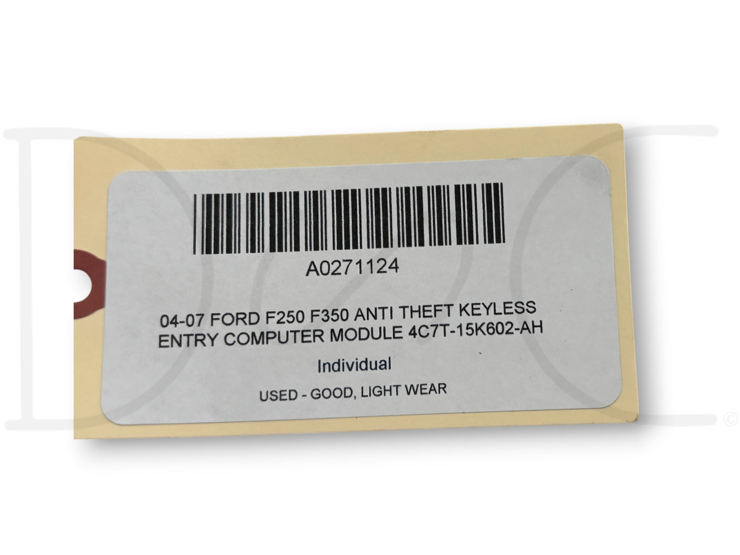 04-07 Ford F250 F350 Anti Theft Keyless Entry Computer Module 4C7T-15K602-Ah