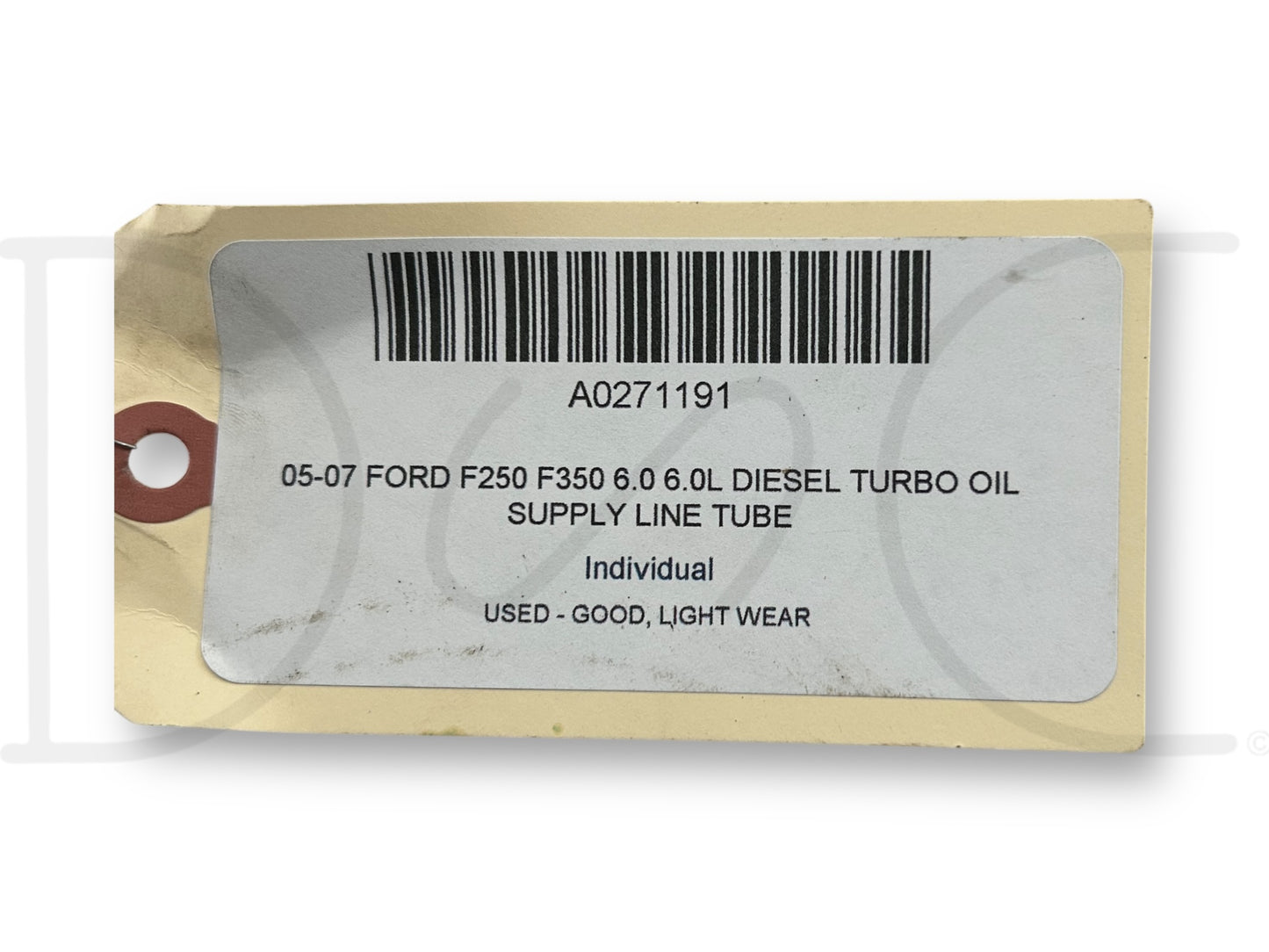 05-07 Ford F250 F350 6.0 6.0L Diesel Turbo Oil Supply Line Tube