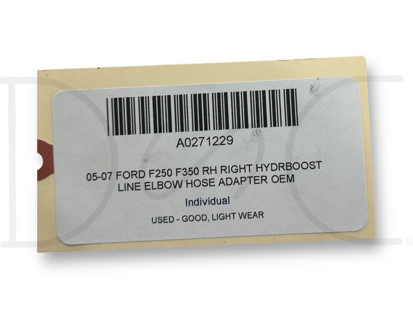 05-07 Ford F250 F350 RH Right Hydrboost Line Elbow Hose Adapter OEM