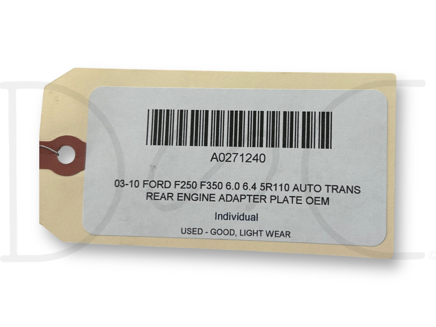 03-10 Ford F250 F350 6.0 6.4 5R110 Auto Trans Rear Engine Adapter Plate OEM