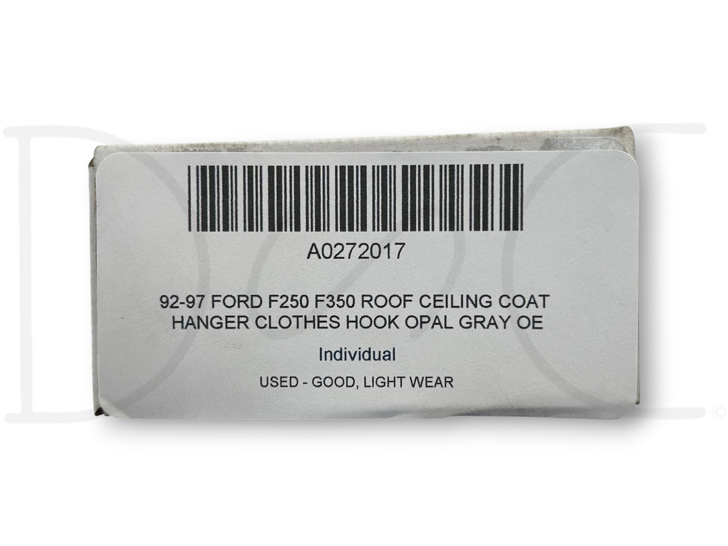 92-97 Ford F250 F350 Roof Ceiling Coat Hanger Clothes Hook Opal Gray OE