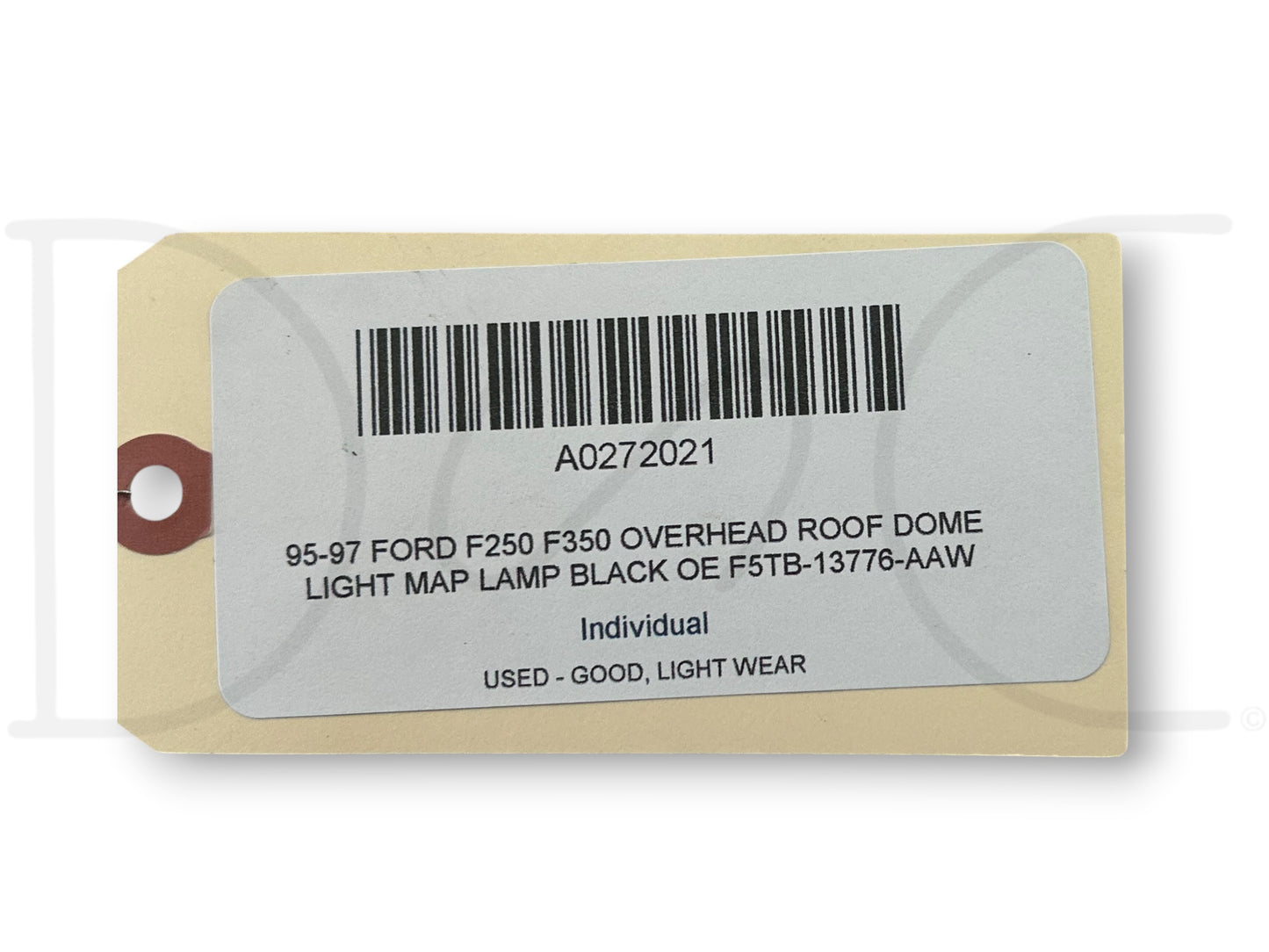 95-97 Ford F250 F350 Overhead Roof Dome Light Map Lamp Black OE F5Tb-13776-Aaw