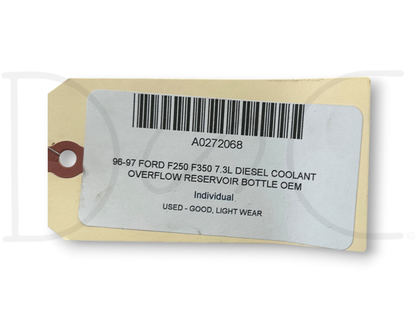 96-97 Ford F250 F350 7.3L Diesel Coolant Overflow Reservoir Bottle OEM