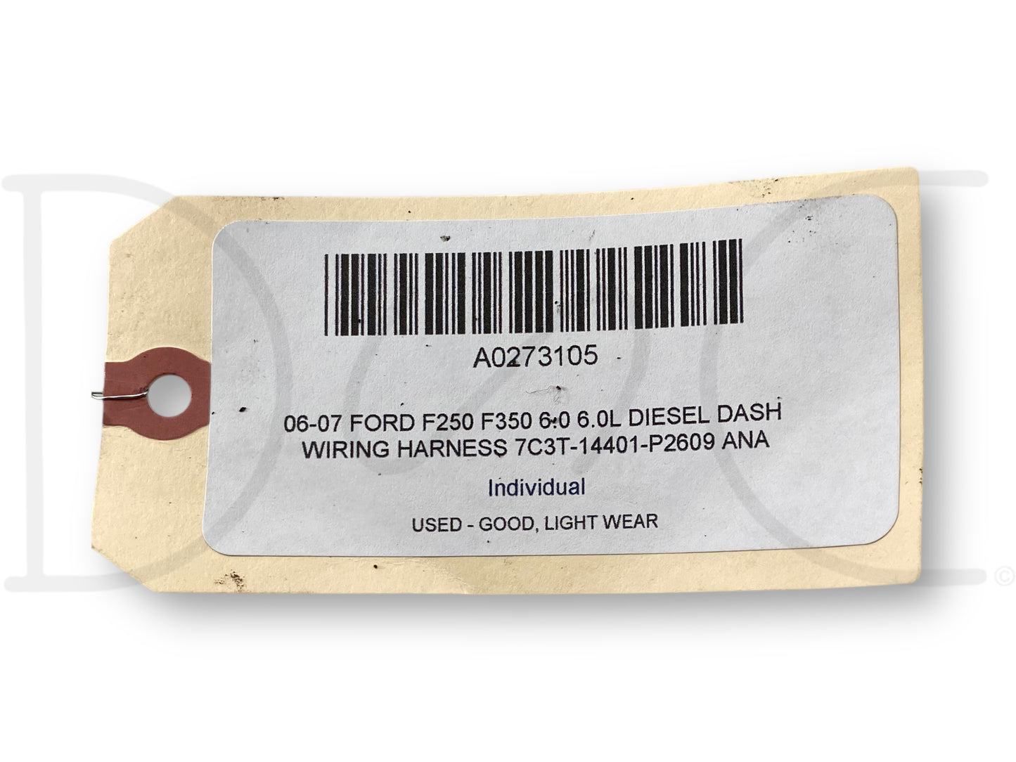 06-07 Ford F250 F350 6.0 6.0L Diesel Dash Wiring Harness 7C3T-14401-P2609 Ana