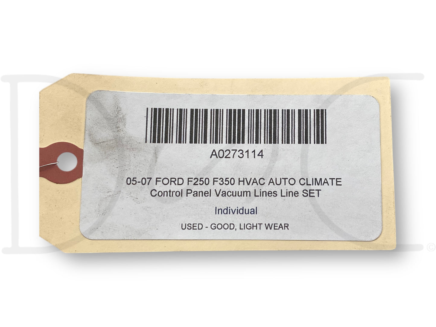 05-07 Ford F250 F350 HVAC Auto Climate Control Panel Vacuum Lines Line Set