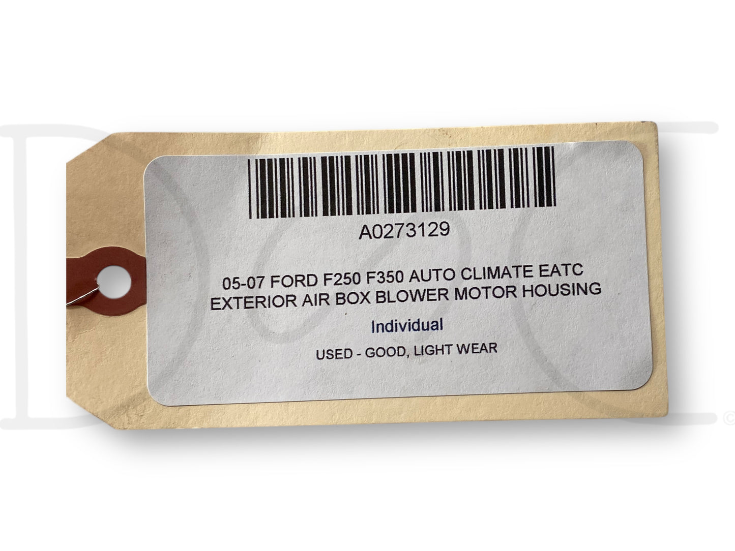 05-07 Ford F250 F350 Auto Climate Eatc Exterior Air Box Blower Motor Housing