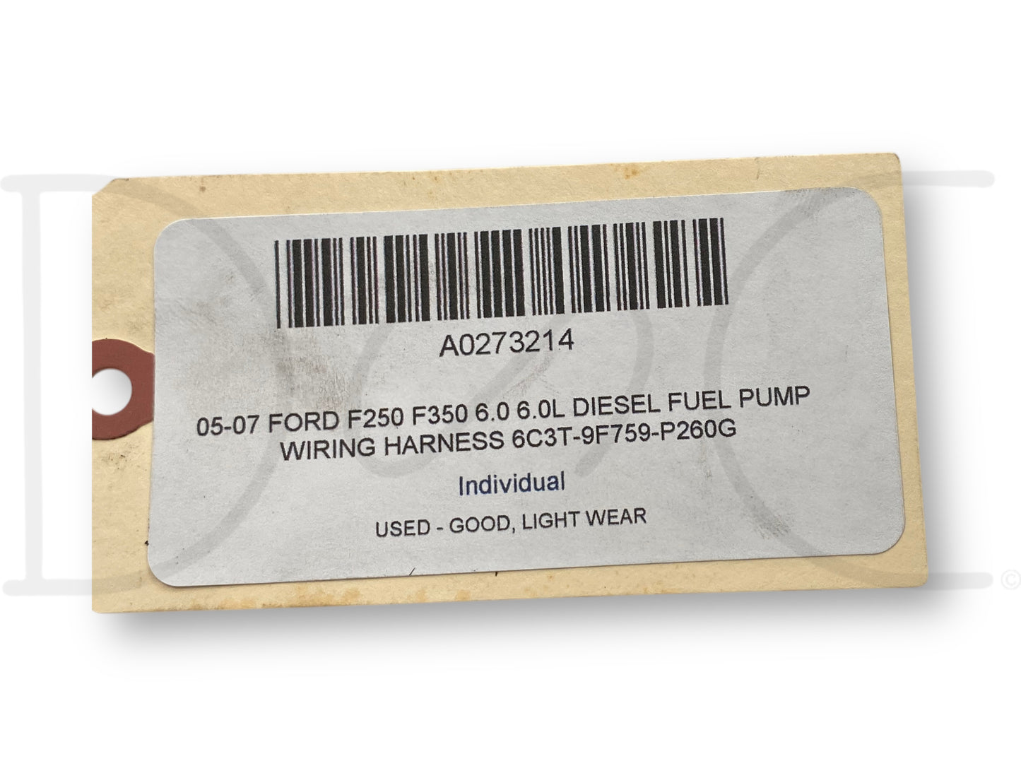 05-07 Ford F250 F350 6.0 6.0L Diesel Fuel Pump Wiring Harness 6C3T-9F759-P260G