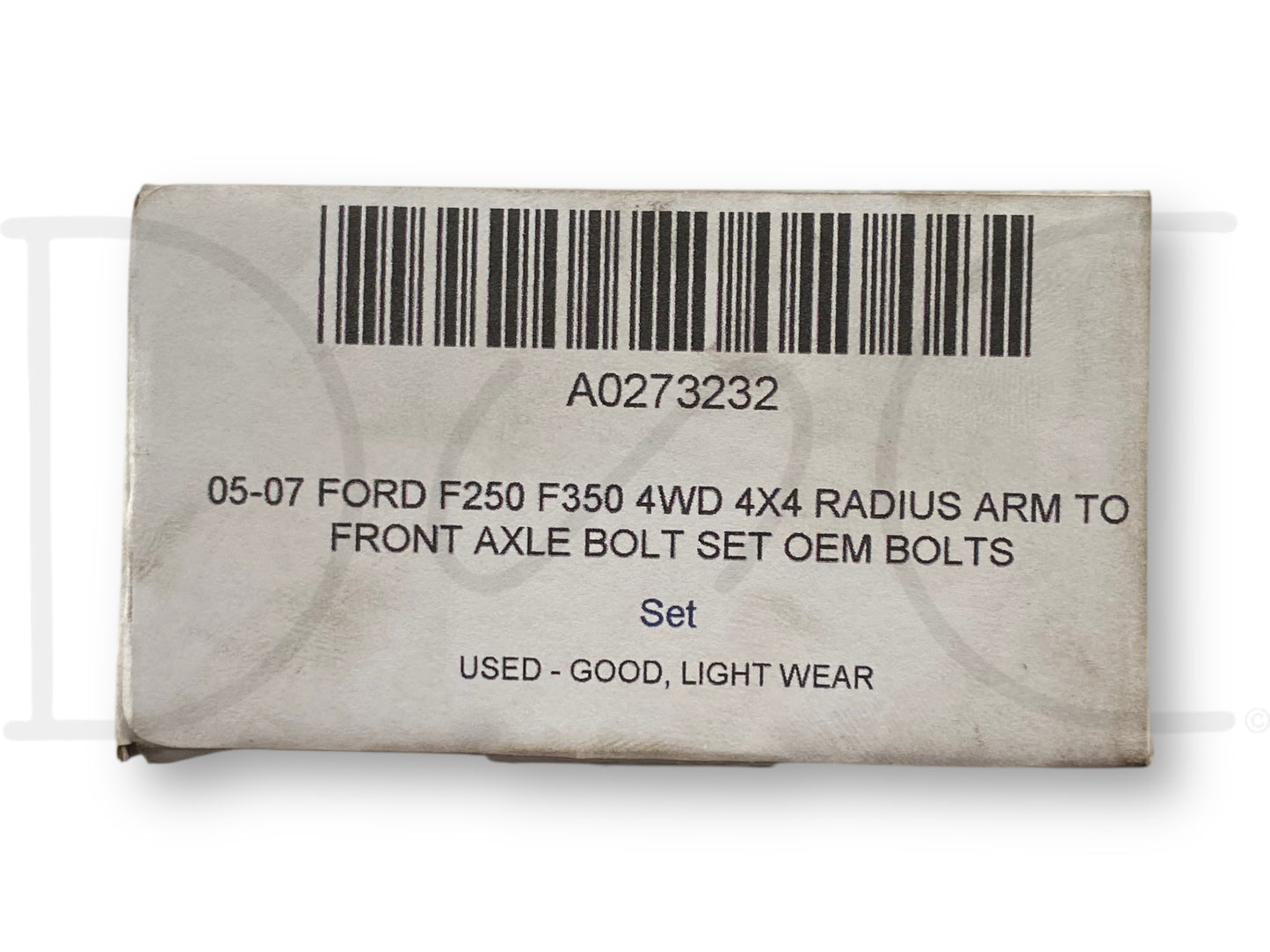 05-07 Ford F250 F350 4WD 4X4 Radius Arm To Front Axle Bolt Set OEM Bolts