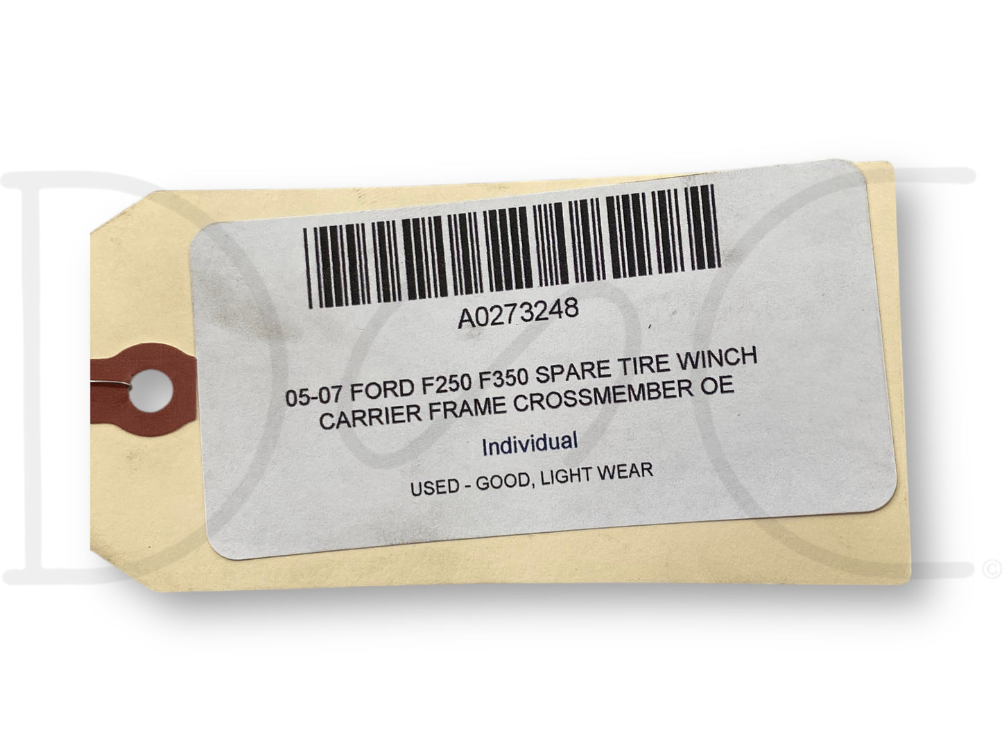 05-07 Ford F250 F350 Spare Tire Winch Carrier Frame Crossmember OE