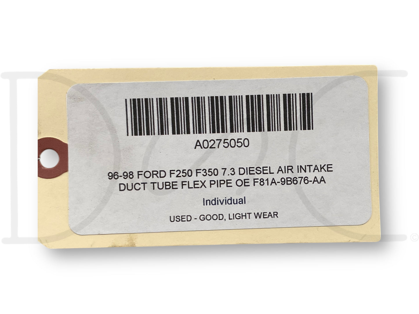 96-98 Ford F250 F350 7.3 Diesel Air Intake Duct Tube Flex Pipe OE F81A-9B676-Aa