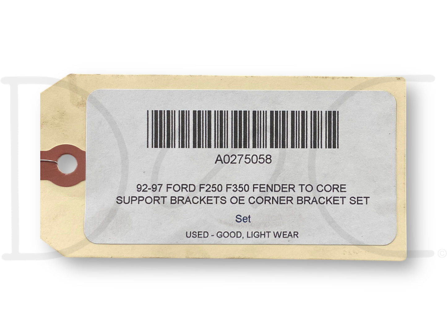 92-97 Ford F250 F350 Fender To Core Support Brackets OE Corner Bracket Set