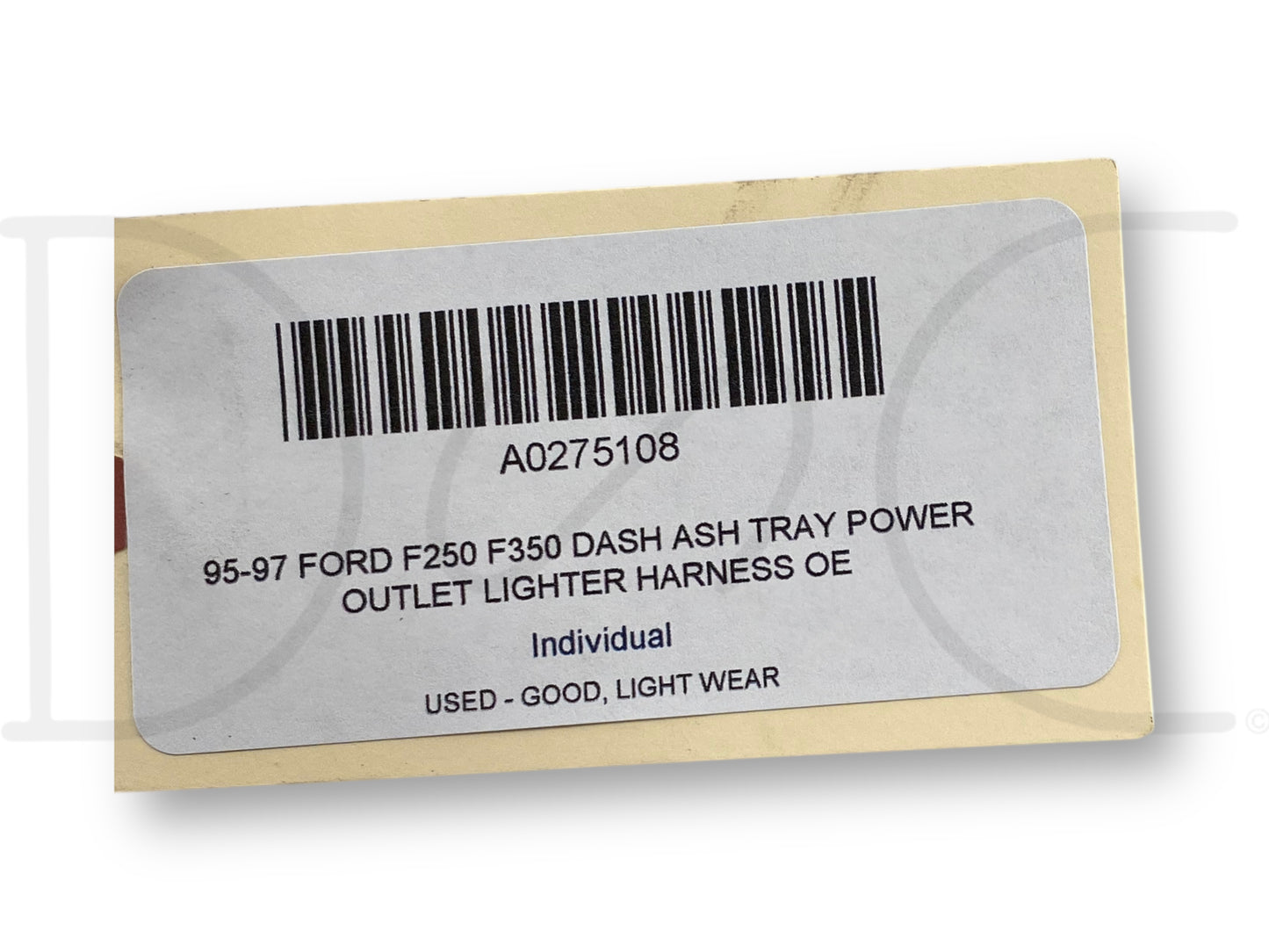 95-97 Ford F250 F350 Dash Ash Tray Power Outlet Lighter Harness OE