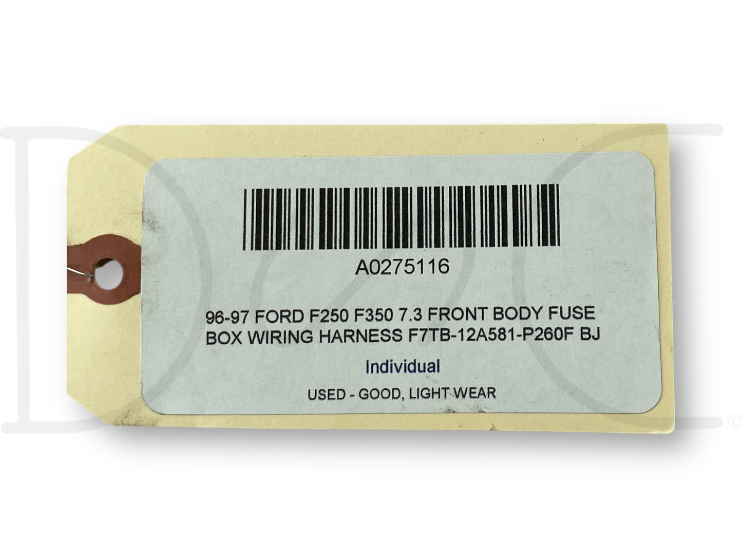 96-97 Ford F250 F350 7.3 Front Body Fuse Box Wiring Harness F7Tb-12A581-P260F Bj