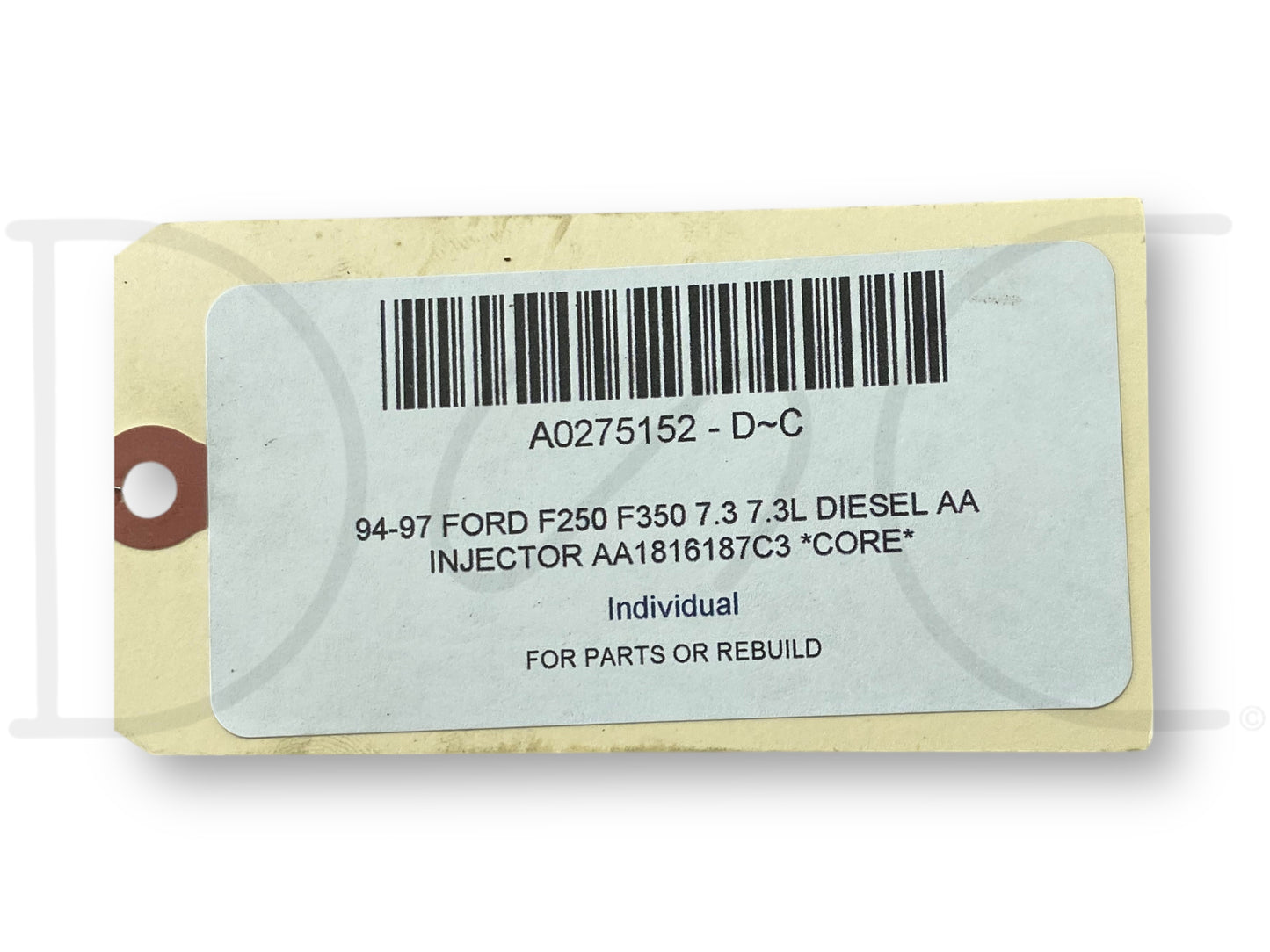 94-97 Ford F250 F350 7.3 7.3L Diesel Aa Injector Aa1816187C3 *Core*
