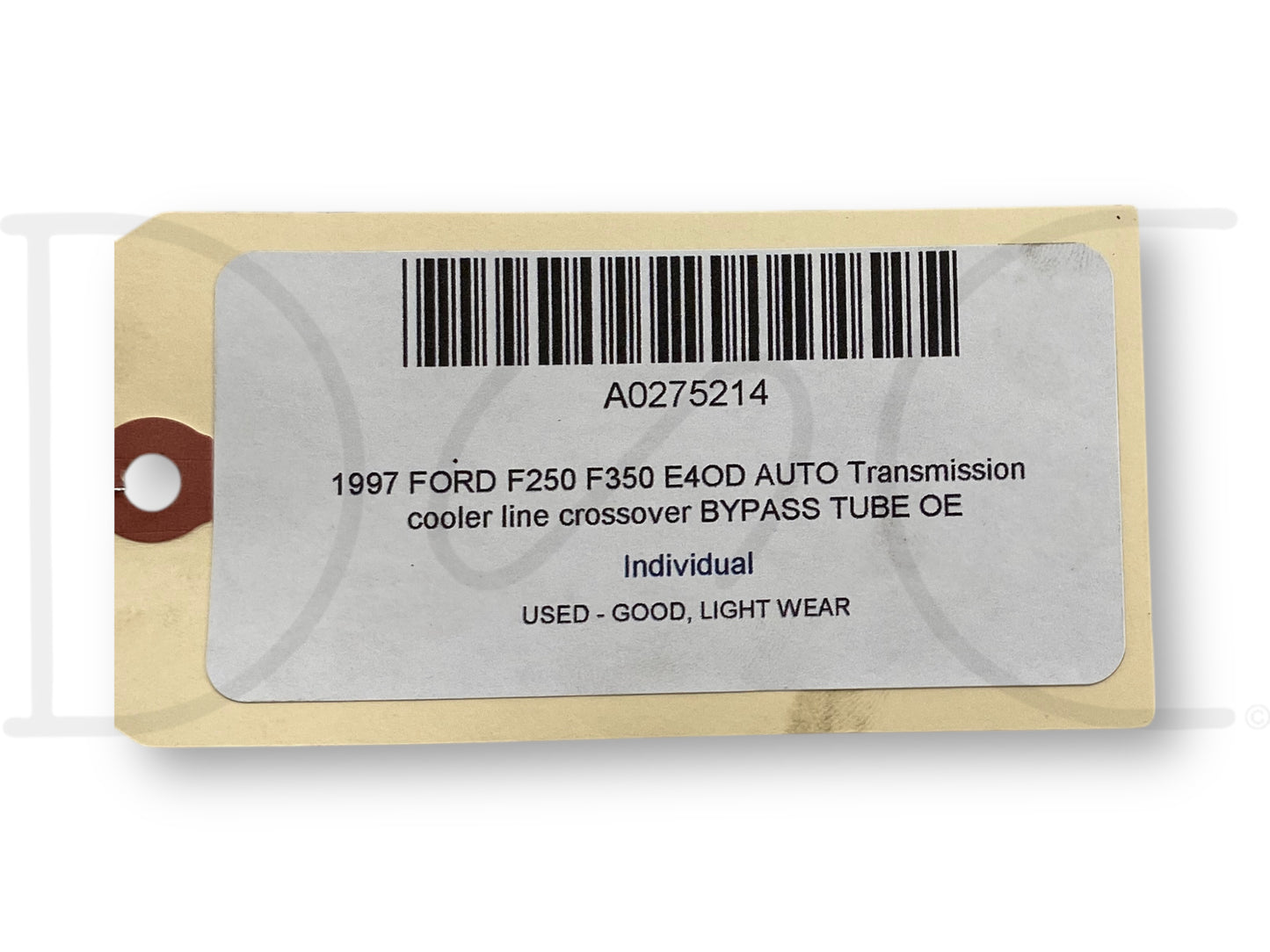 1997 Ford F250 F350 E4OD Auto Transmission Cooler Line Crossover Bypass Tube OE