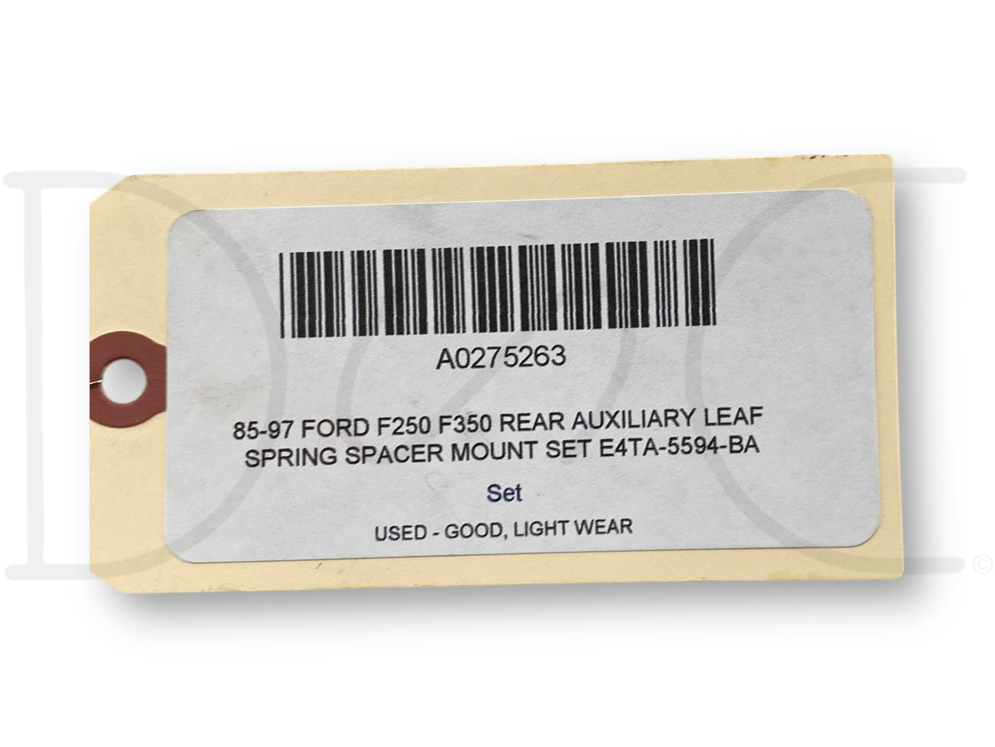 85-97 Ford F250 F350 Rear Auxiliary Leaf Spring Spacer Mount Set E4Ta-5594-BA