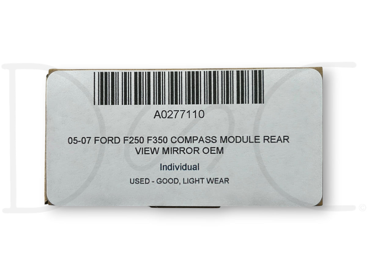 05-07 Ford F250 F350 Compass Module Rear View Mirror OEM