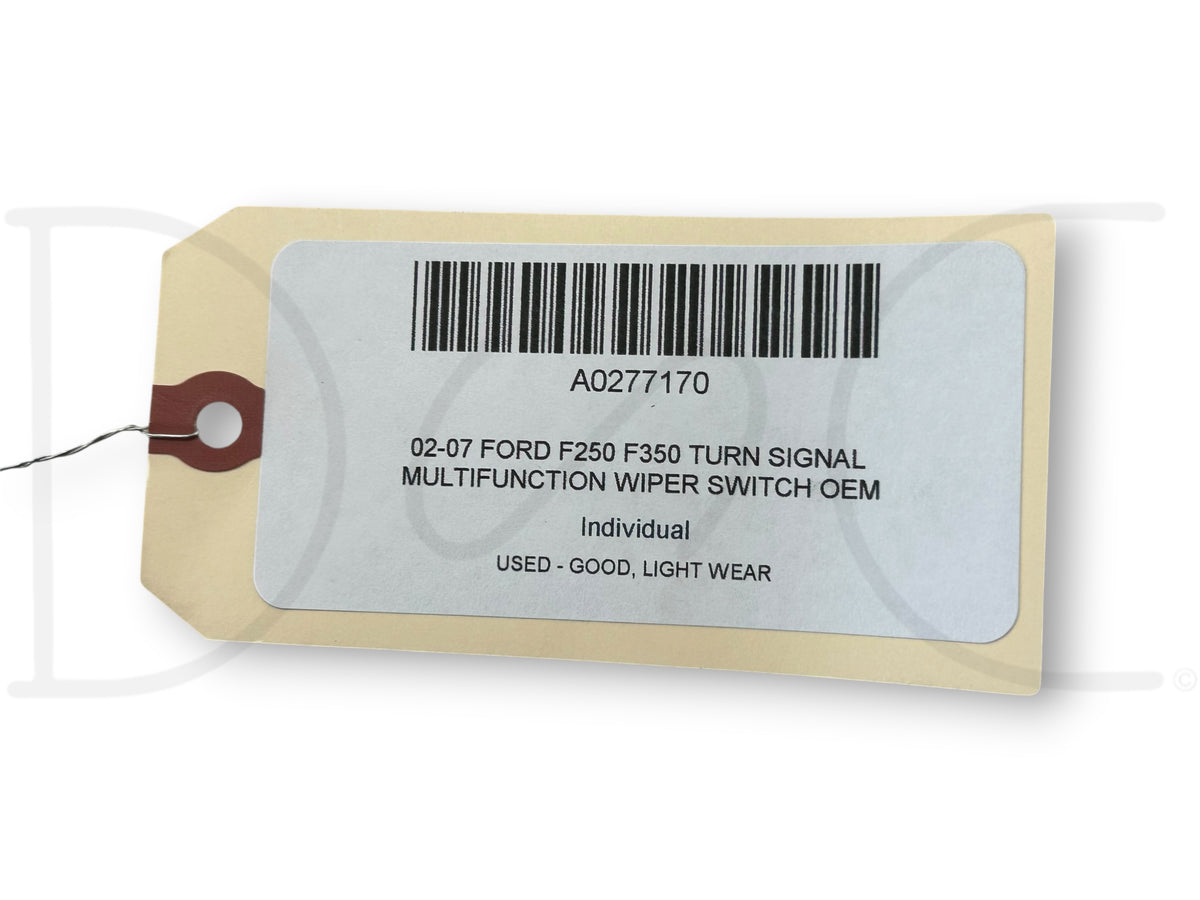 02-07 Ford F250 F350 Turn Signal Multifunction Wiper Switch OEM