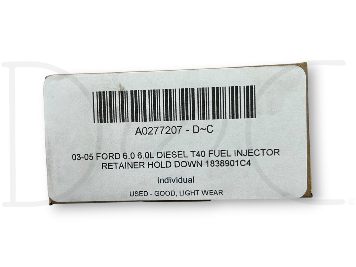 03-05 Ford 6.0 6.0L Diesel T40 Fuel Injector Retainer Hold Down 1838901C4