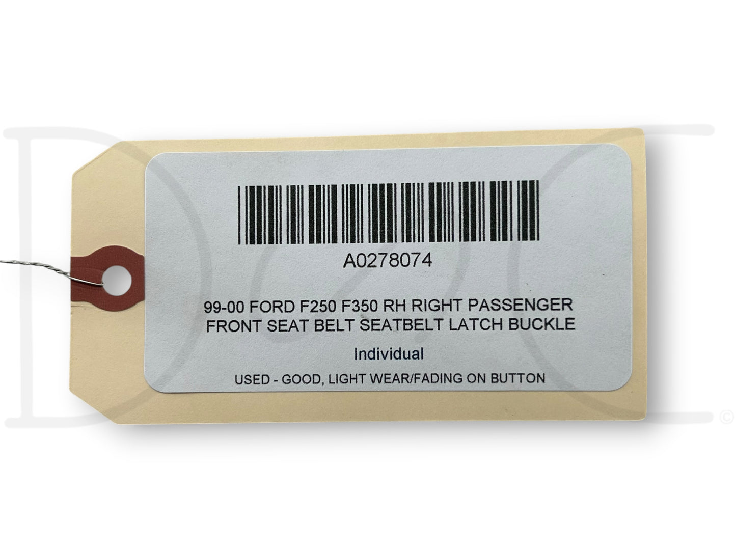99-00 Ford F250 F350 RH Right Passenger Front Seat Belt Seatbelt Latch Buckle