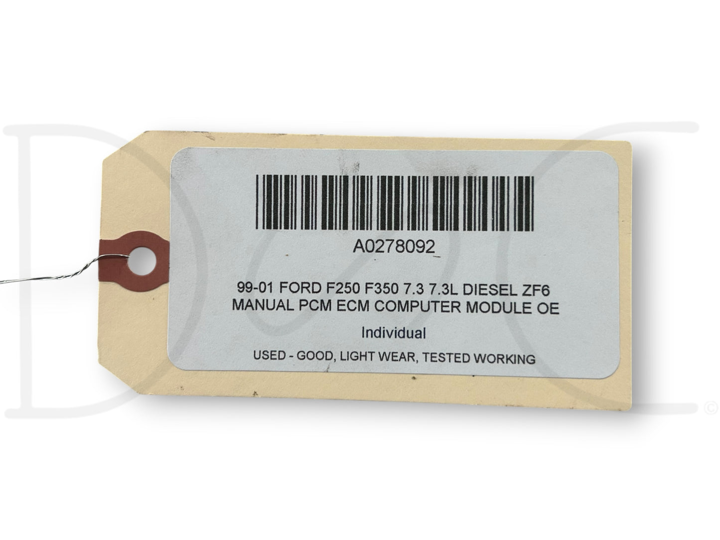 99-01 Ford F250 F350 7.3 7.3L Diesel ZF6 Manual PCM ECM Computer Module OE