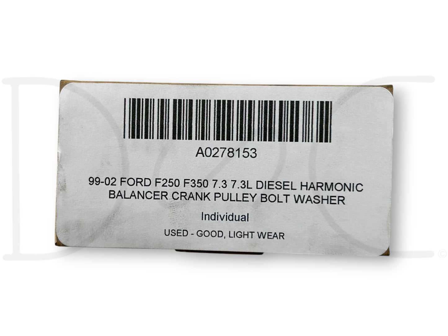 99-02 Ford F250 F350 7.3 7.3L Diesel Harmonic Balancer Crank Pulley Bolt Washer
