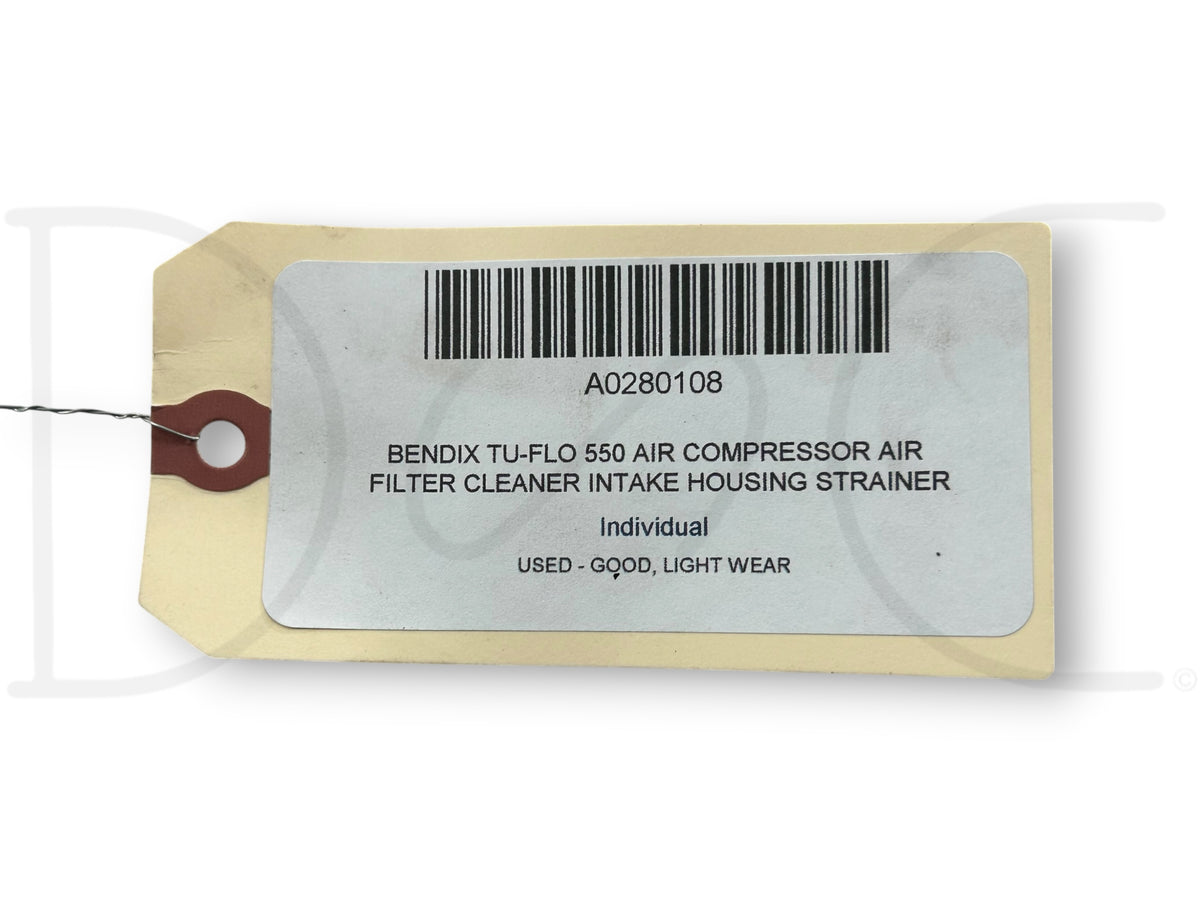 Bendix Tu-Flo 550 Air Compressor Air Filter Cleaner Intake Housing Strainer