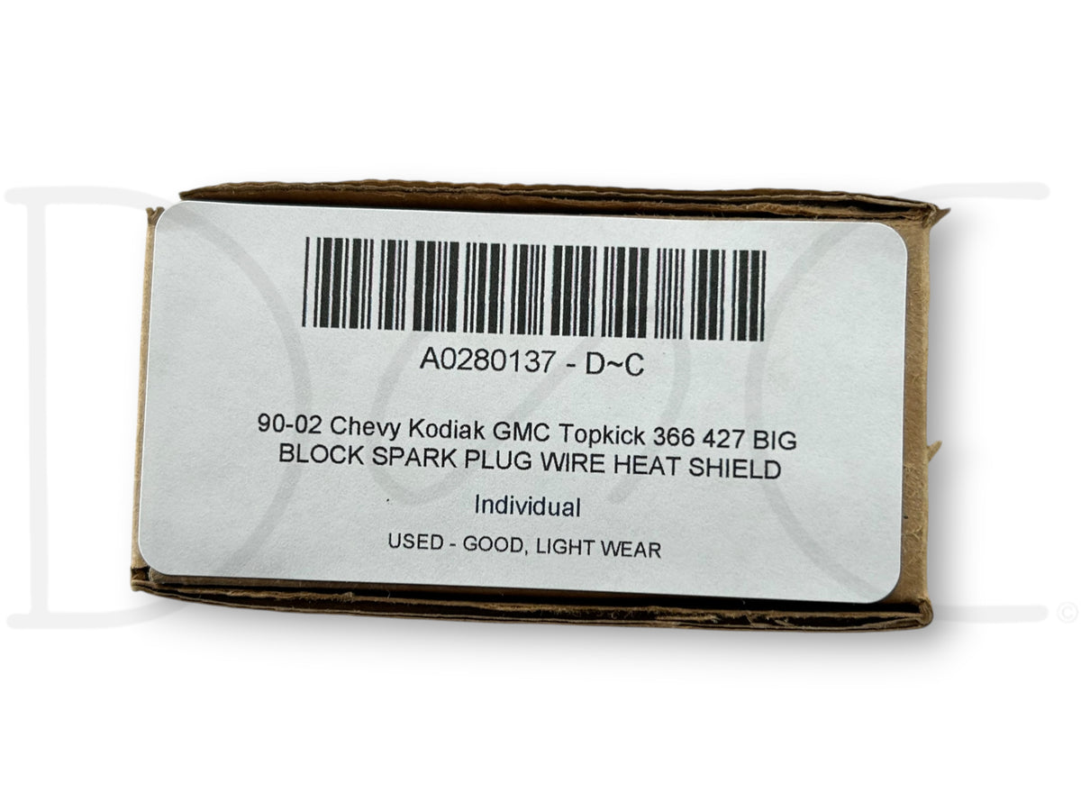 90-02 Chevy Kodiak GMC Topkick 366 427 Big Block Spark Plug Wire Heat Shield