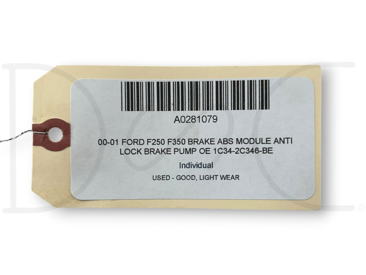 00-01 Ford F250 F350 Brake ABS Module Anti Lock Brake Pump OE 1C34-2C346-Be
