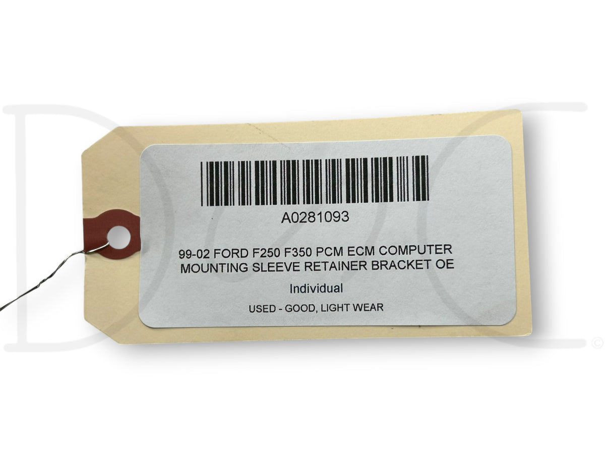 99-02 Ford F250 F350 PCM ECM Computer Mounting Sleeve Retainer Bracket OE