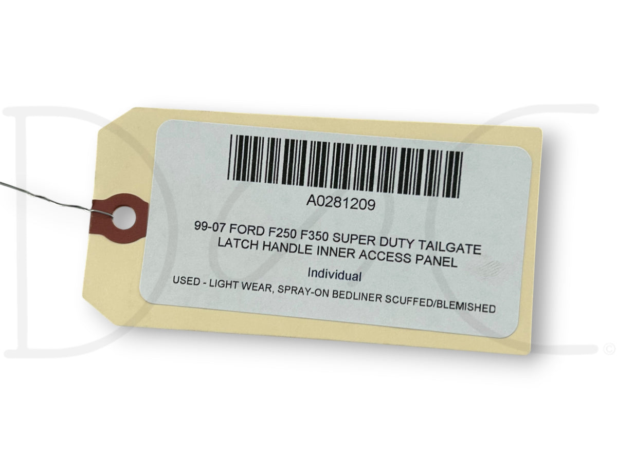99-07 Ford F250 F350 Super Duty Tailgate Latch Handle Inner Access Panel
